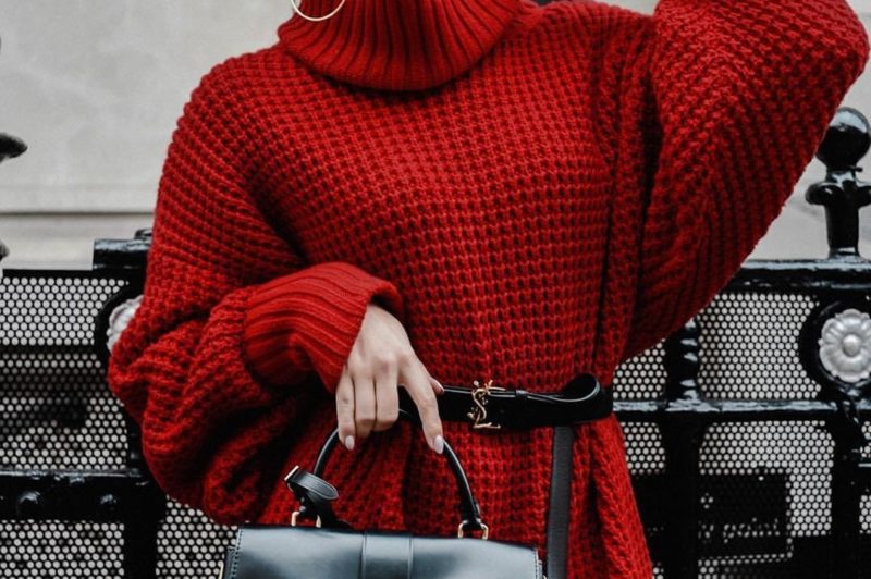 Red sweater