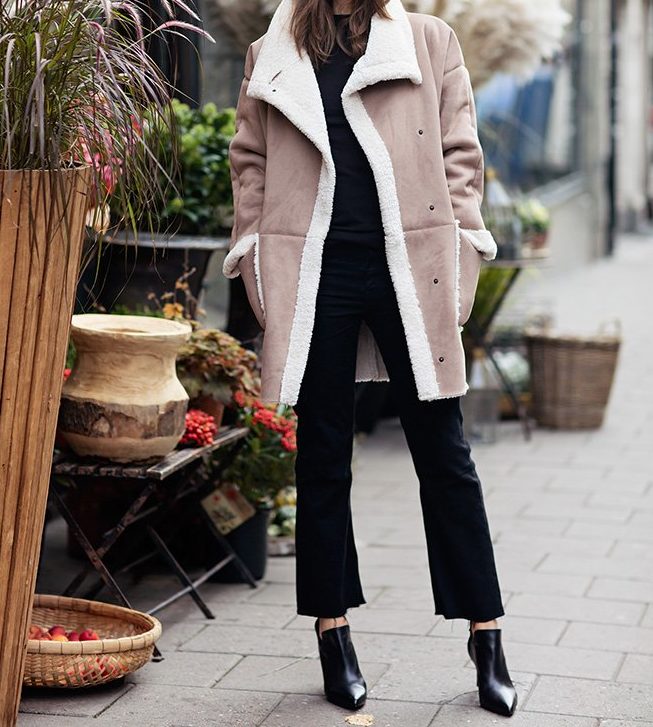 Sheepskin coat MIDI