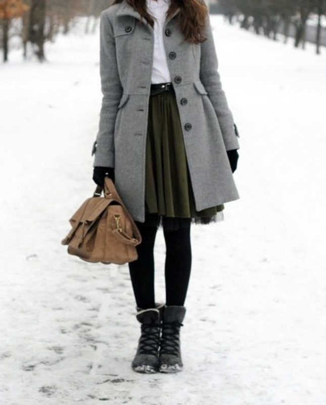 Skirt with coat