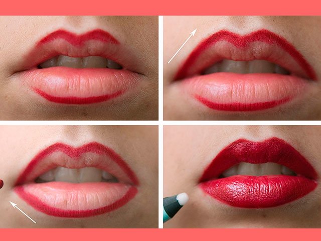 how to make up lips