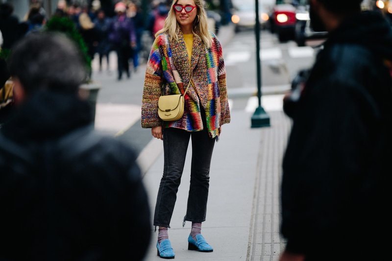 Cropped Multi-Color Cardigan