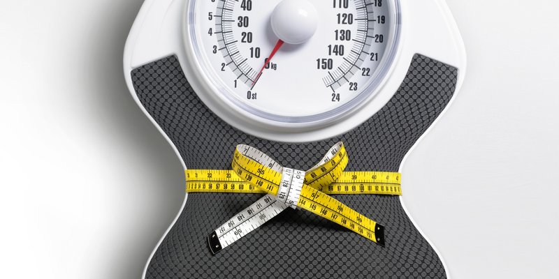 Weight loss result on the scales