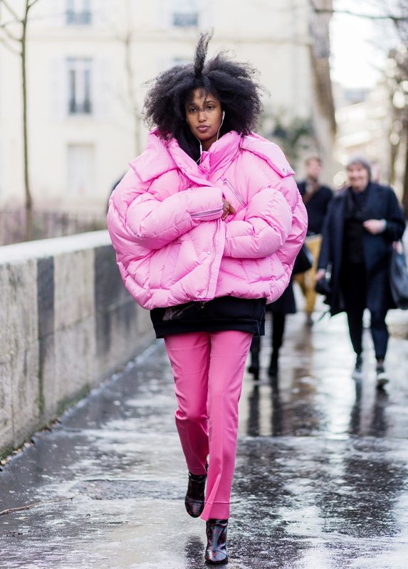 Oversized down jacket