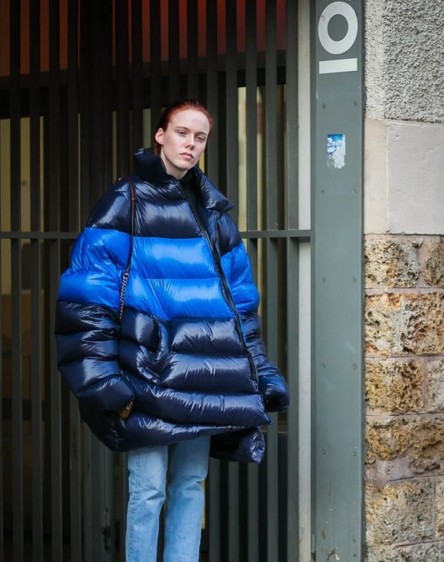 Blue Blue Puffer Down Jacket