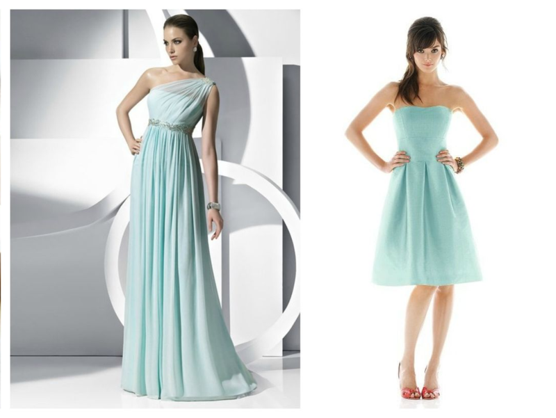 Mint color dresses