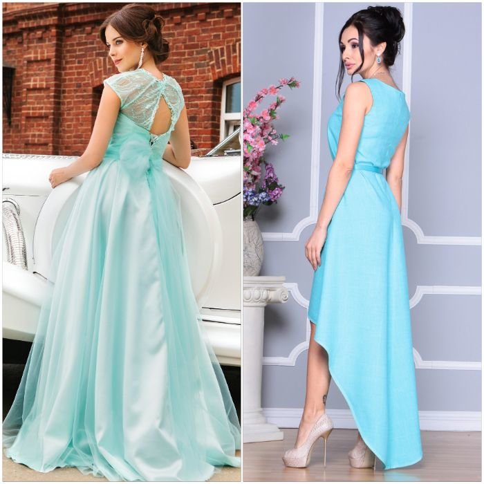 Turquoise Dress Models