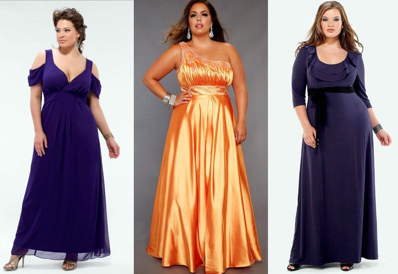 Evening dresses for obese girls