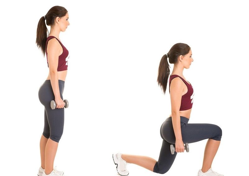 Load back lunges