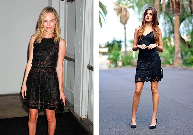 Lace black dresses