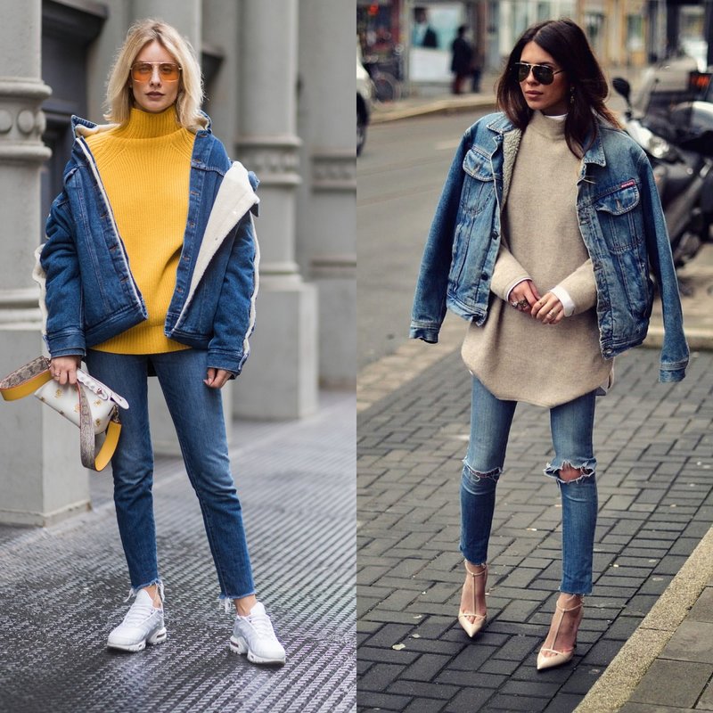 Spring oversized denim jacket