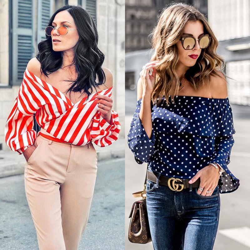 Original styles of spring blouses