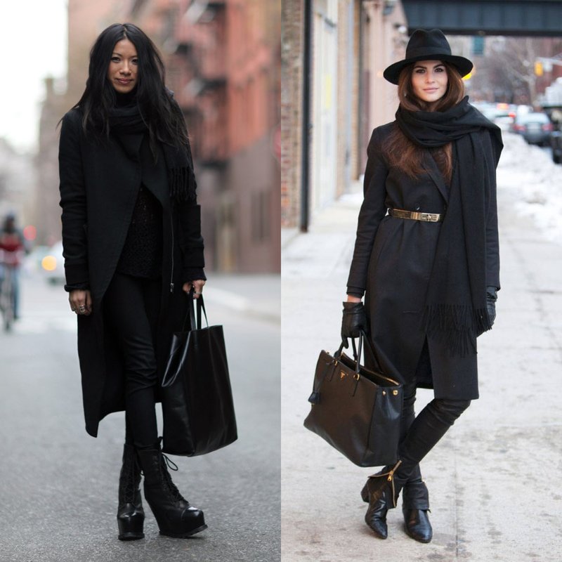 Black coat: new spring-summer 2024