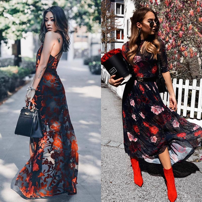 Stylish spring bow: girls in dresses