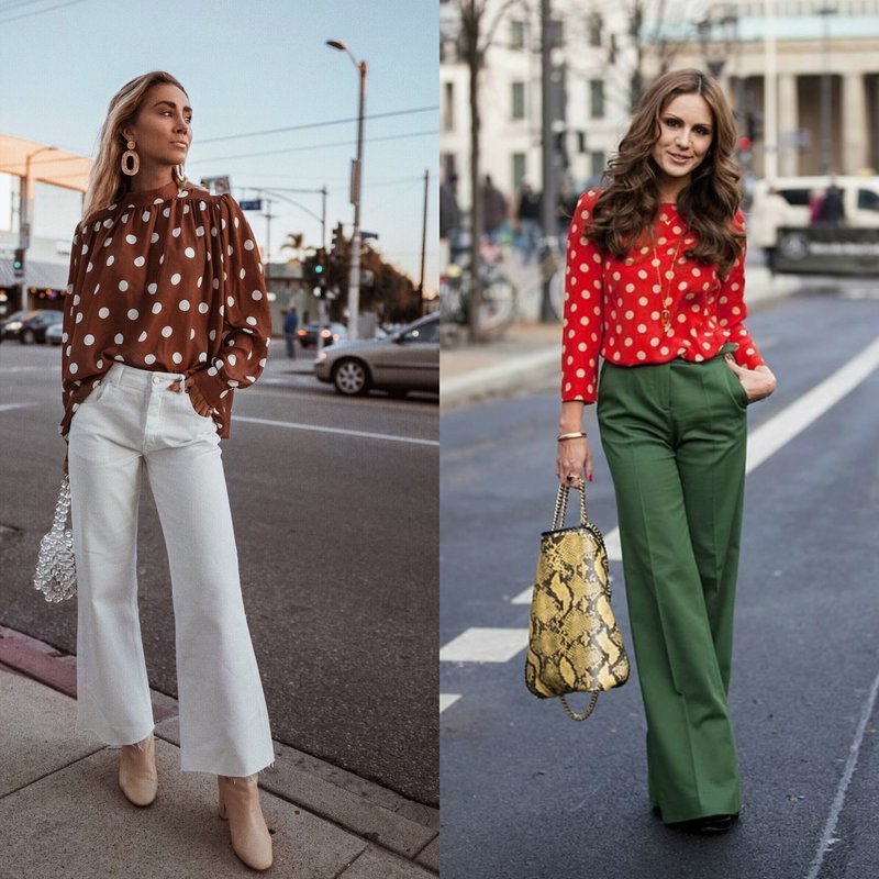 Stylish spring looks in top blouses