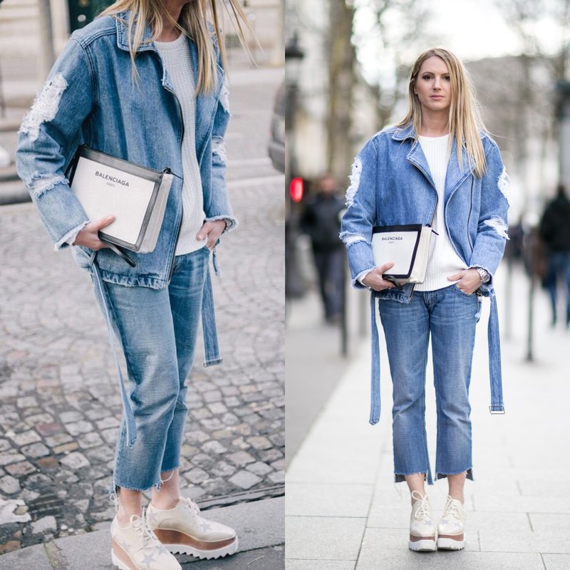 Total denim: spring bows