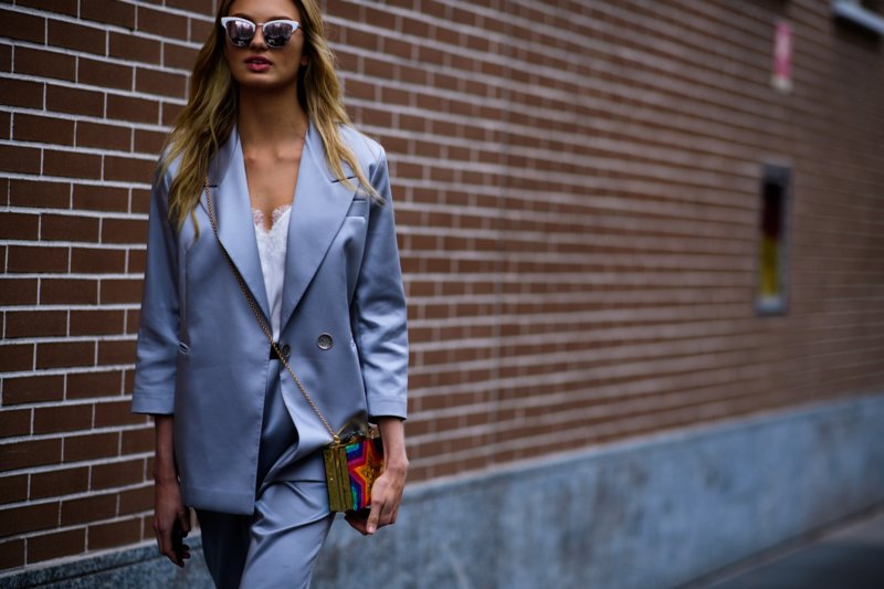 Stylish girl in a jacket