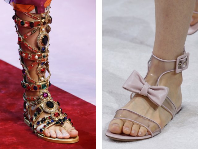 Fashionable sandals summer 2024: photos