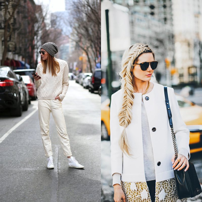 Stylish bows in white: trends for spring-summer