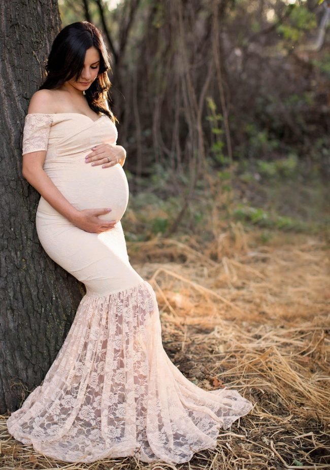 Wedding dress fishtail