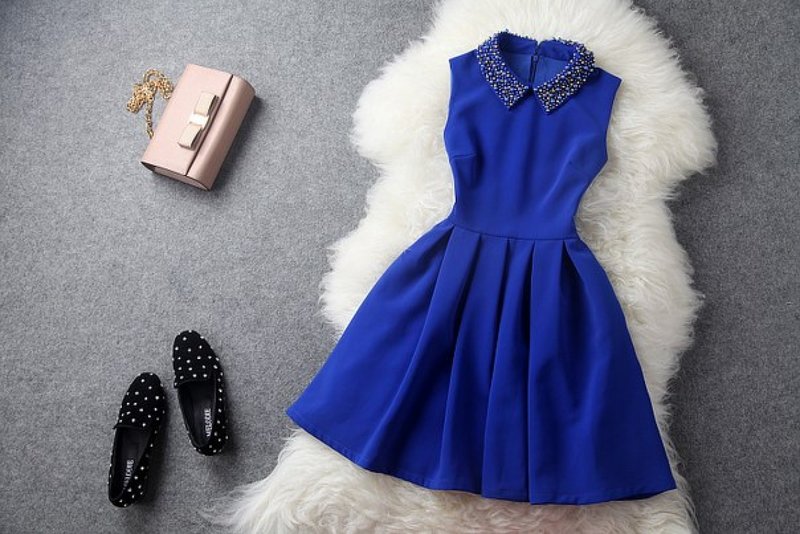 Royal blue summer dress