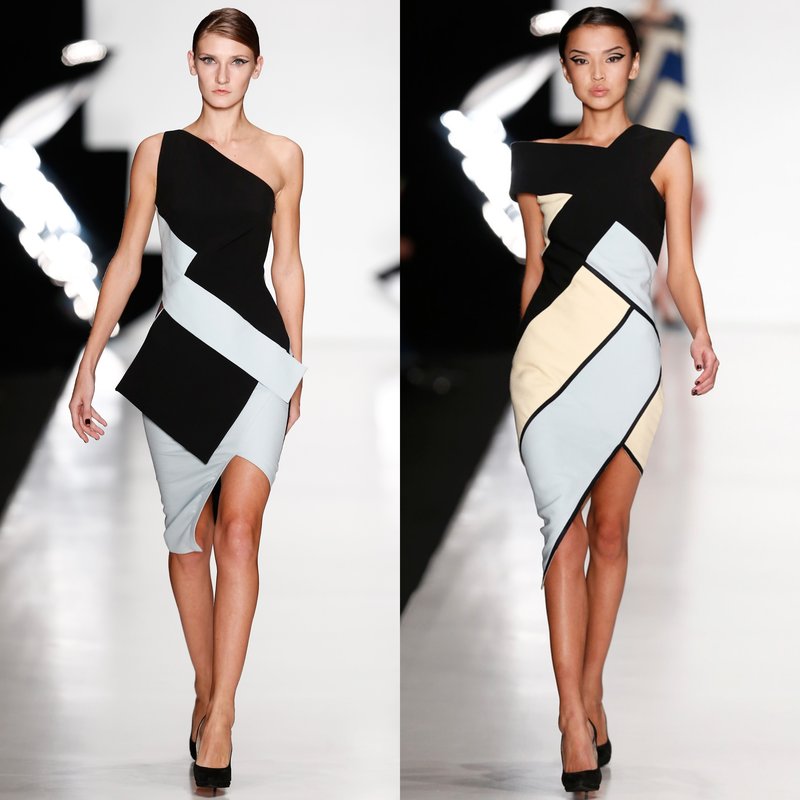 Geometric Print Evening Dresses