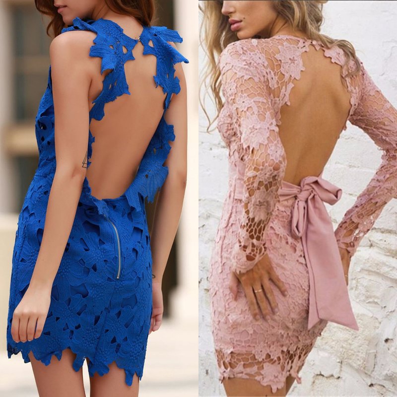 Dresses with open back