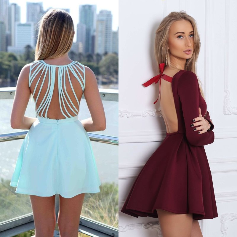 Short evening dresses: fashionable looks