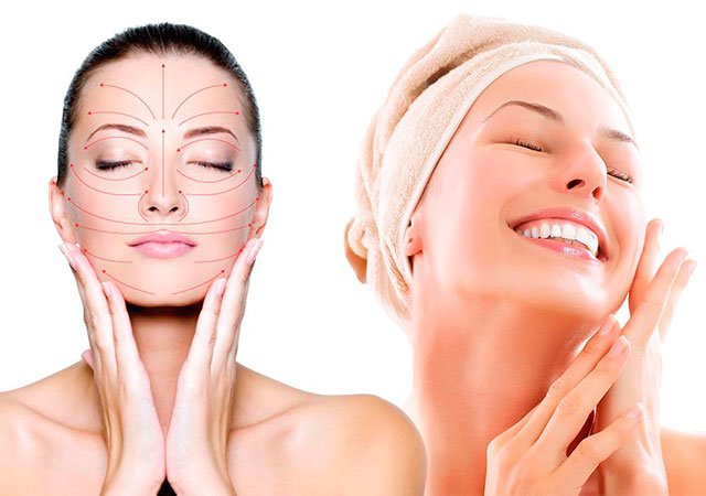 Facial massage at home