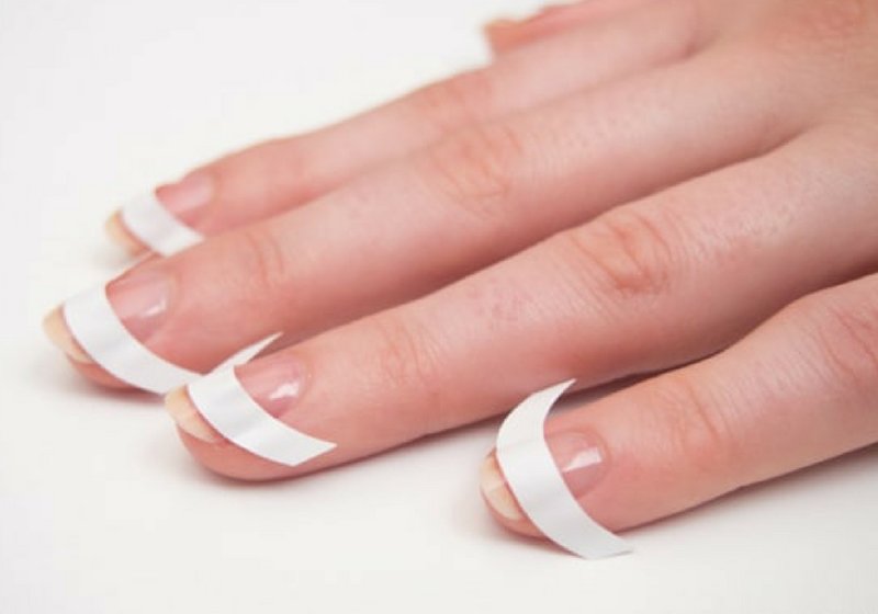 Stencils for french gel polish