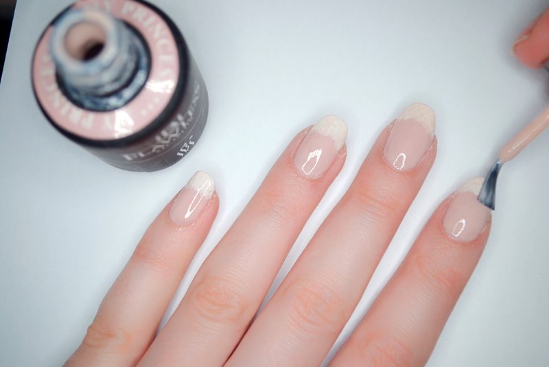 Creating a french gel polish