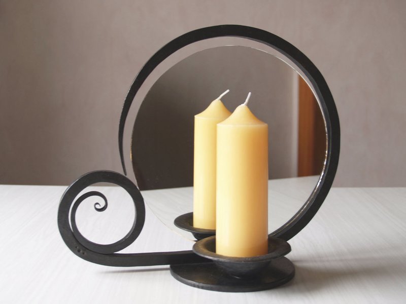 Candle and conspiracy mirror