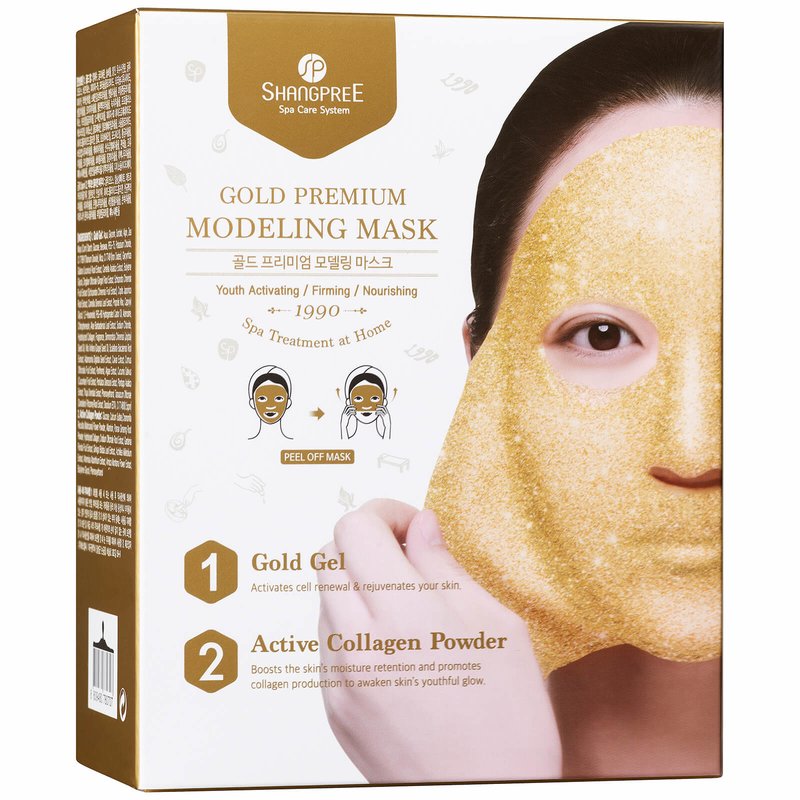 Golden collagen mask