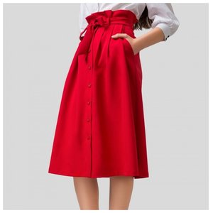 Midi skirt red