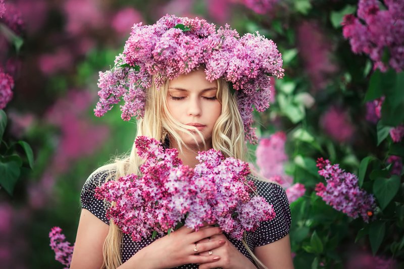 L'image de fleurs dans un rêve