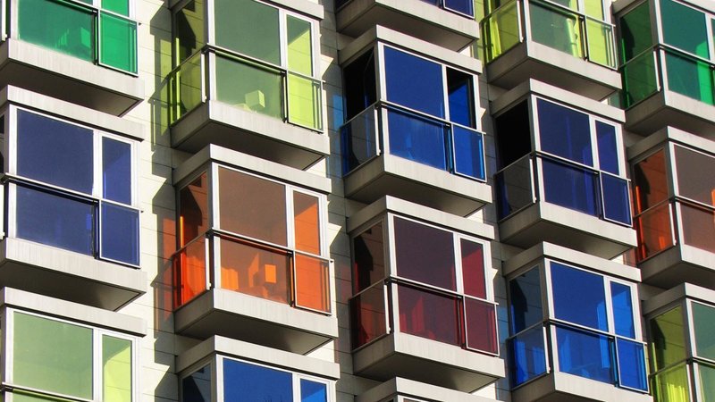 Multi-colored windows