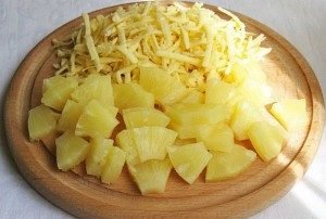 Salad with Pineapple and Chicken Breast