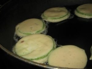 Zucchini in batter