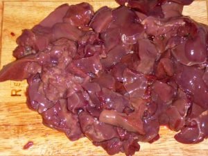 Chicken liver salad