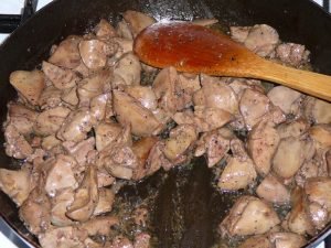 Chicken liver salad