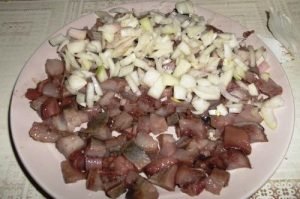 Classic herring salad under a fur coat