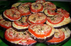 Eggplant in the oven