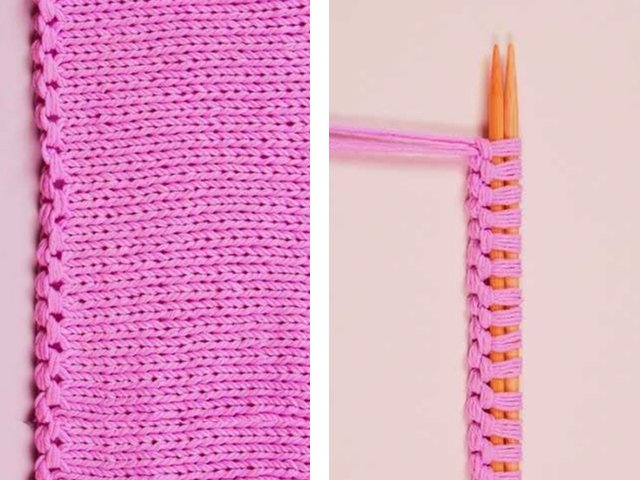 The Italian way of knitting stitches