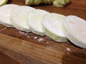 Zucchini in batter