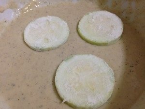 Zucchini in batter