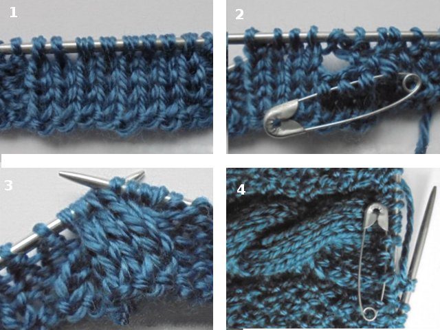 Knitted braids with needles - schemes with a description