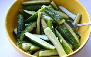 Cucumbers with mustard for the winter