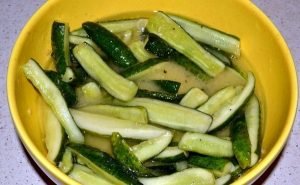 Cucumbers with mustard for the winter