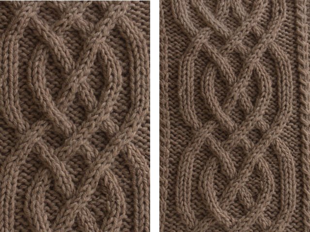 Knitted braids with needles - schemes with a description