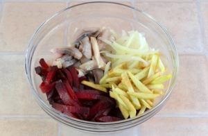 Beetroot, Herring and Apple Salad