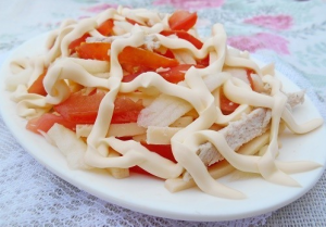 Simple and delicious chicken breast salad